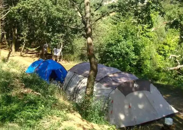 Tente Toile&bois - 2 Chambres, Terrasse - Api-1-52-789 Camping *